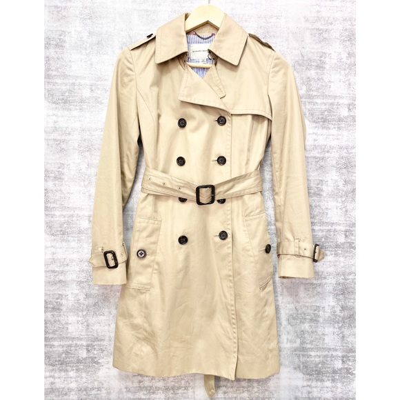 Banana Republic Classic Trench Coat Sz XS - Picture 1 of 4